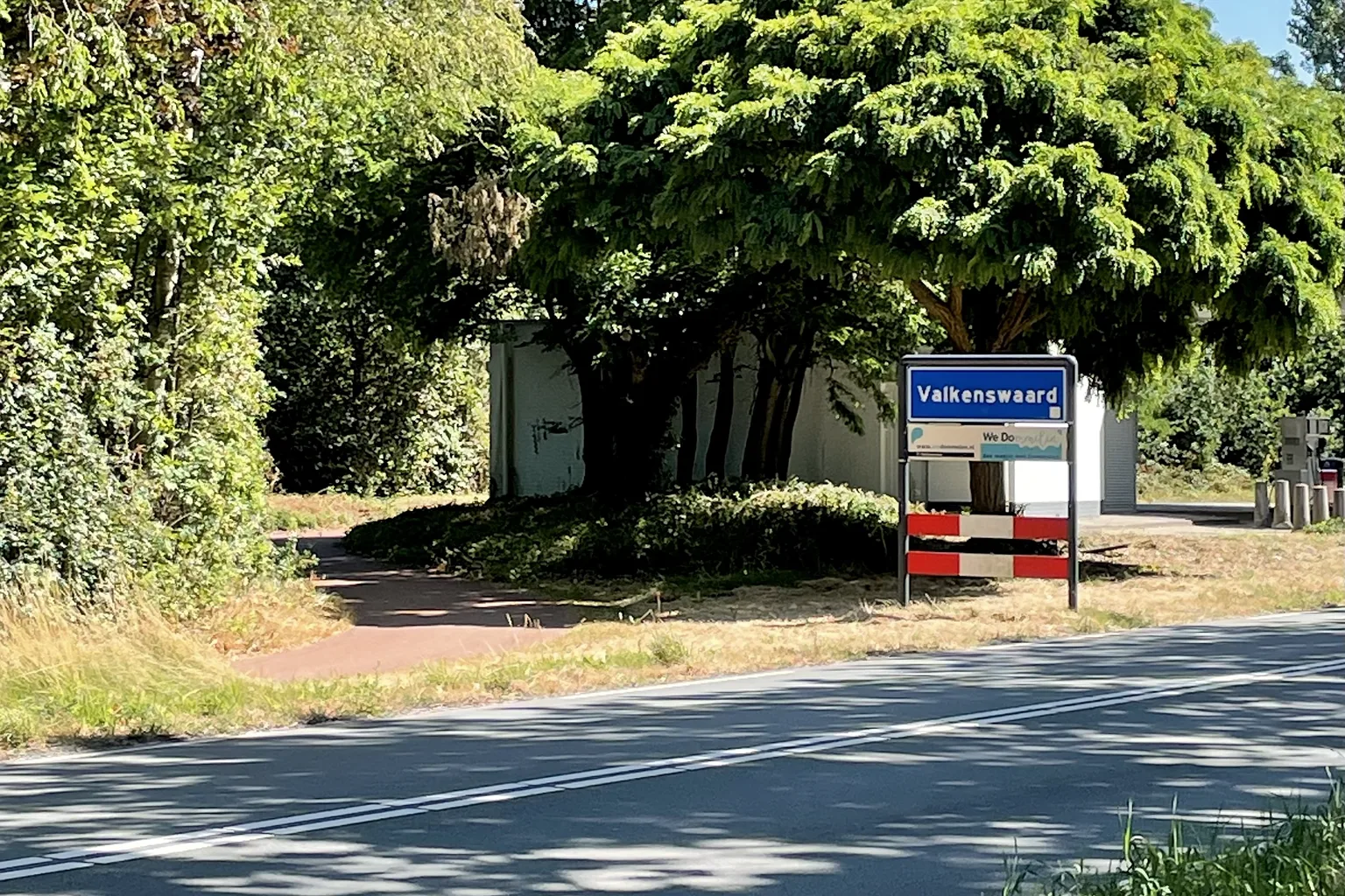 Welkomstbord bij de entree van Valkenswaard