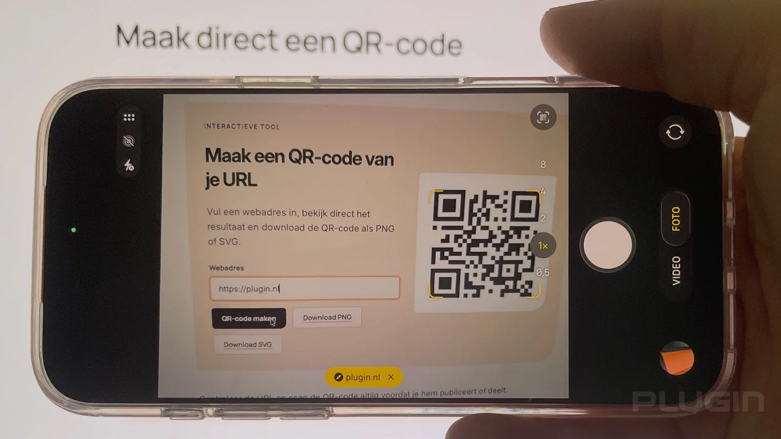 QR code scannen op mobiel